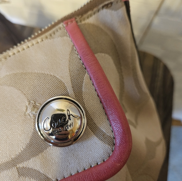 Coach poppy signature sateen groovy crossbody/handbag with dust bag - Picture 5 of 9